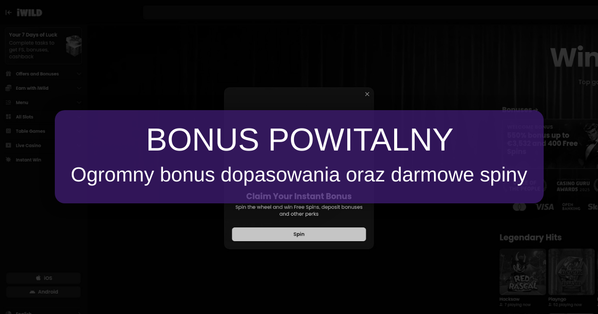 iWild Casino welcome bonus